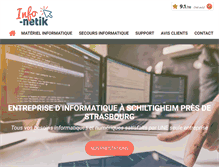 Tablet Screenshot of infonetik.fr